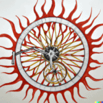 DALL·E 2022-08-19 10.43.27 – An artist’s drawing of a freewheel burning